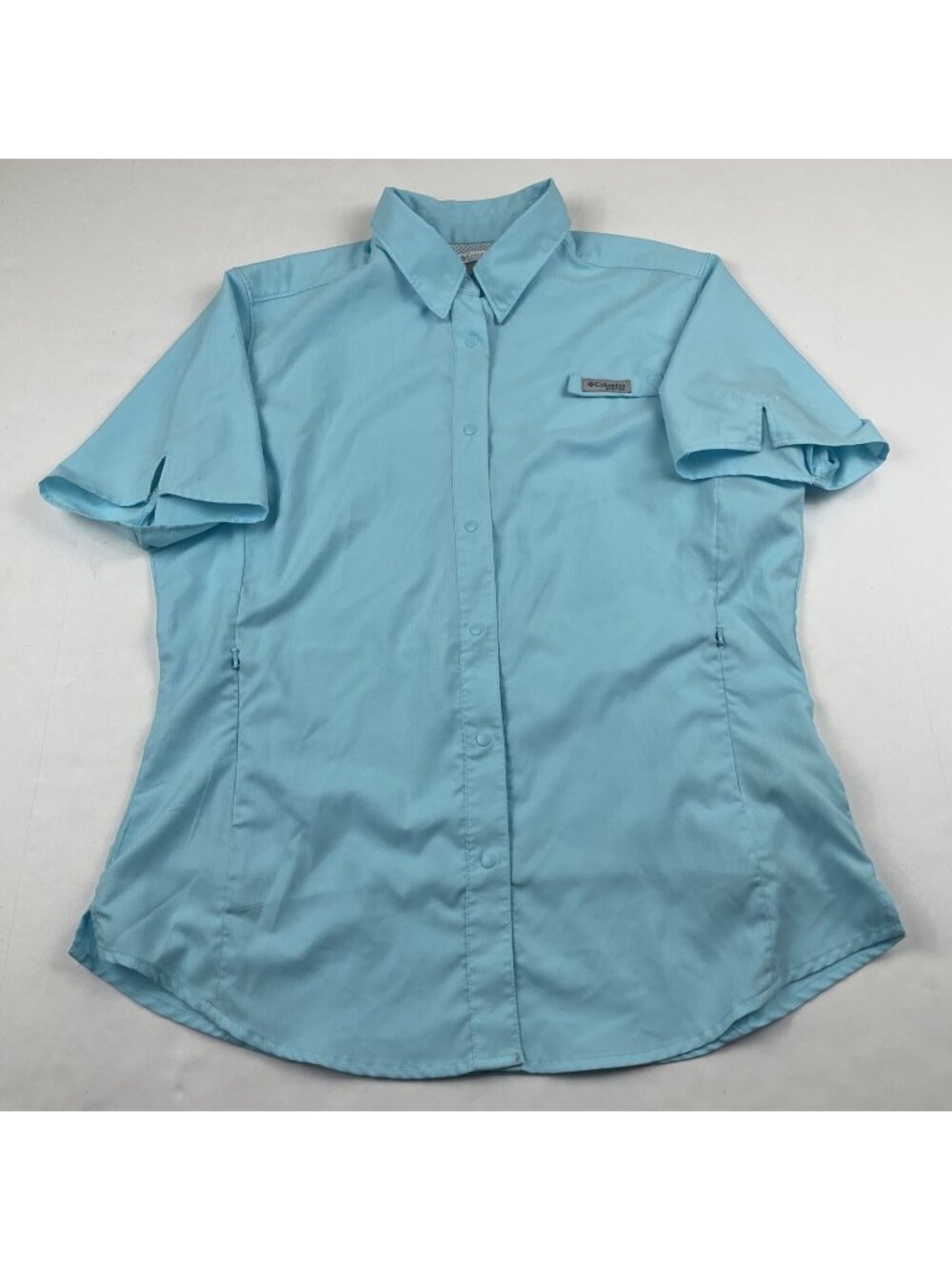 Columbia PFG Tamiami II Shirt Women’s M Blue Button Up Fishing Vented
